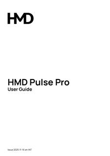 HMD Pulse Pro manual. Smartphone Instructions.